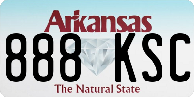 AR license plate 888KSC