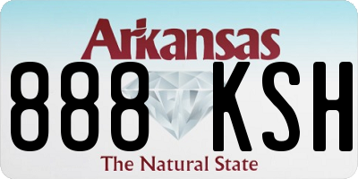 AR license plate 888KSH