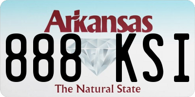 AR license plate 888KSI