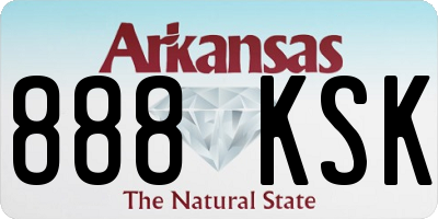AR license plate 888KSK