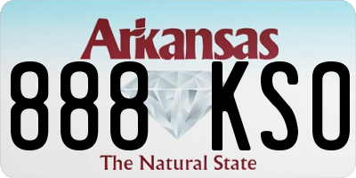 AR license plate 888KSO