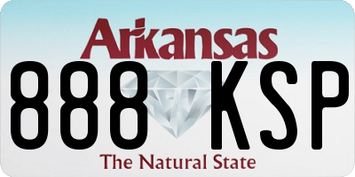 AR license plate 888KSP