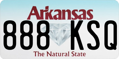 AR license plate 888KSQ