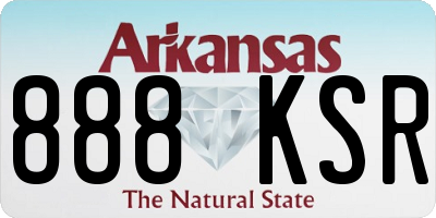 AR license plate 888KSR