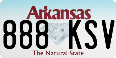 AR license plate 888KSV