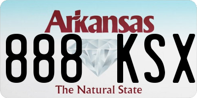 AR license plate 888KSX