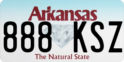 AR license plate 888KSZ