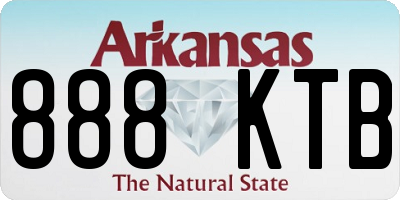 AR license plate 888KTB