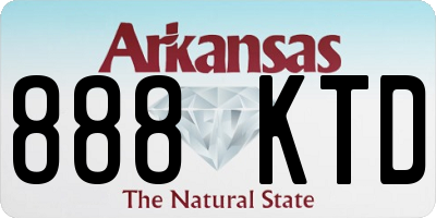 AR license plate 888KTD