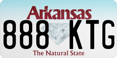 AR license plate 888KTG