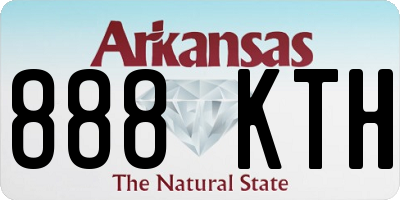 AR license plate 888KTH