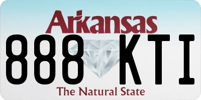 AR license plate 888KTI