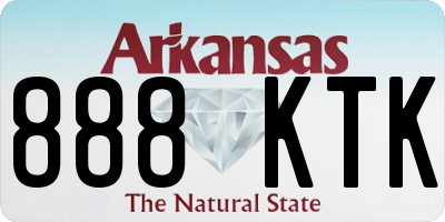 AR license plate 888KTK