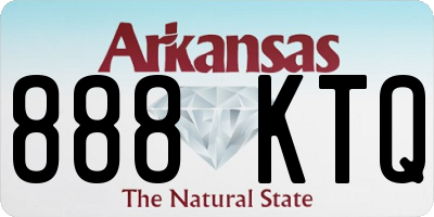AR license plate 888KTQ