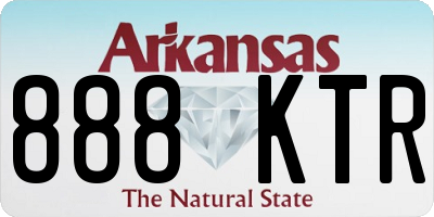AR license plate 888KTR