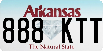 AR license plate 888KTT