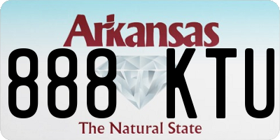 AR license plate 888KTU