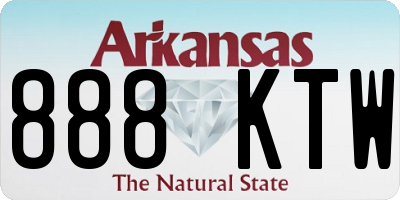 AR license plate 888KTW