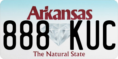 AR license plate 888KUC