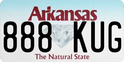 AR license plate 888KUG