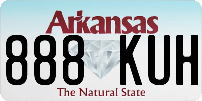 AR license plate 888KUH