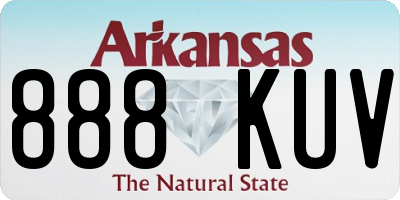 AR license plate 888KUV