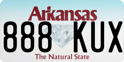 AR license plate 888KUX