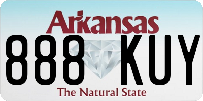 AR license plate 888KUY