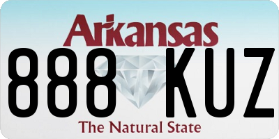 AR license plate 888KUZ