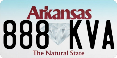AR license plate 888KVA