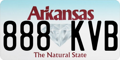 AR license plate 888KVB