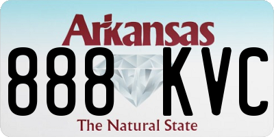 AR license plate 888KVC