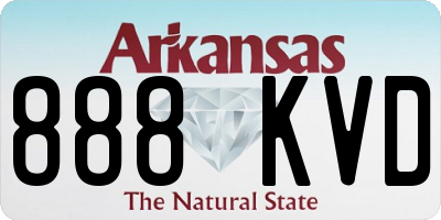 AR license plate 888KVD