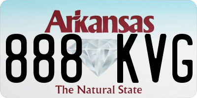AR license plate 888KVG