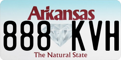 AR license plate 888KVH