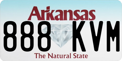 AR license plate 888KVM