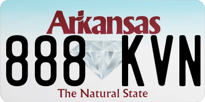 AR license plate 888KVN