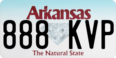 AR license plate 888KVP