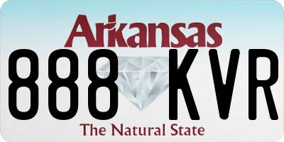 AR license plate 888KVR