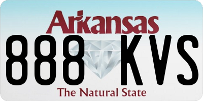 AR license plate 888KVS