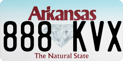 AR license plate 888KVX
