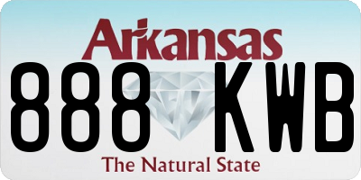 AR license plate 888KWB