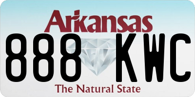 AR license plate 888KWC