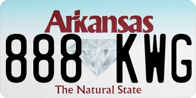 AR license plate 888KWG