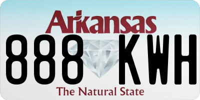 AR license plate 888KWH