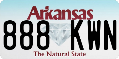 AR license plate 888KWN