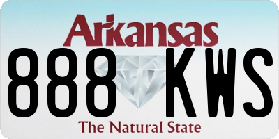 AR license plate 888KWS