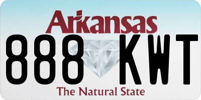 AR license plate 888KWT
