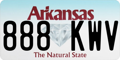 AR license plate 888KWV