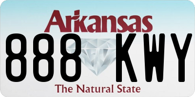 AR license plate 888KWY